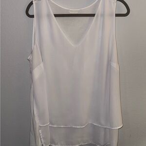 Michael Kors White Layered Tank Top